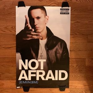 Eminem Not Afraid Recovery Shady Records Poster